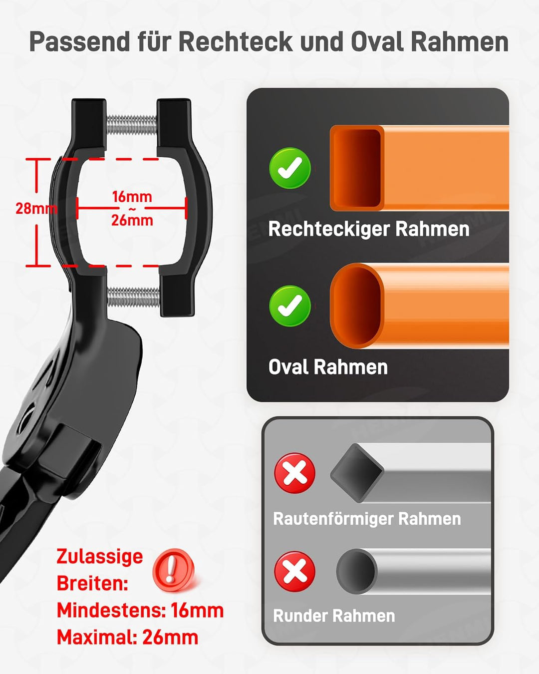 HENMI Fahrradständer 24-29 Zoll, Höhenverstellbar und Universal Seitenständer, Dauerhaft Bike Stand gemacht durch Aluminiumlegierung