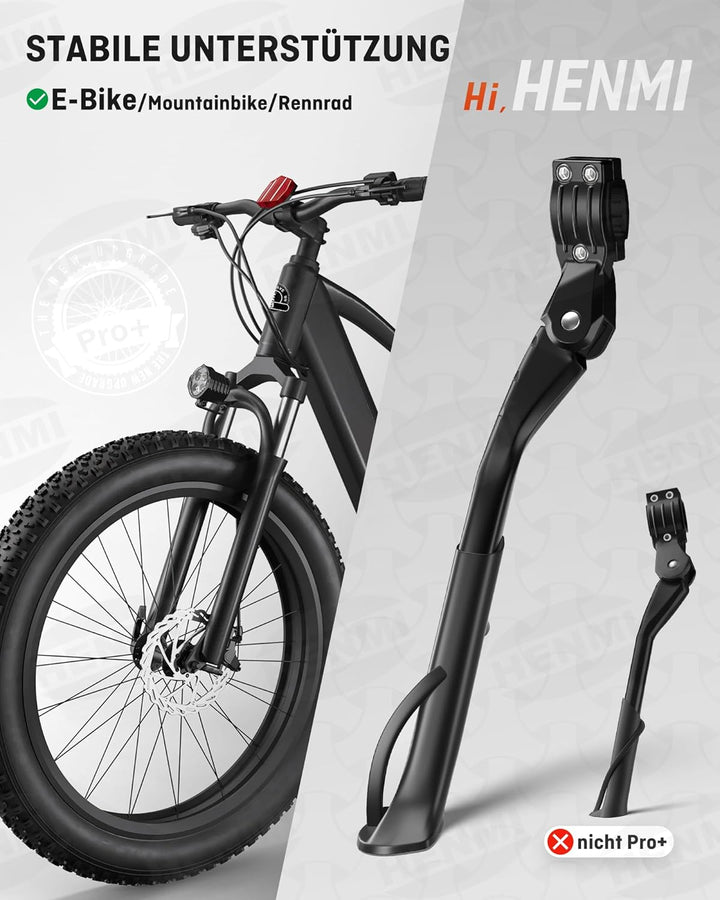 HENMI Fahrradständer 24-29 Zoll,Maximale Belastung(Pro 35,Pro+ 45, Pro Max45) KG,Höhenverstellbarer Fahrrad ständer,Stabil Fahrradständer für Mountainbike, Trekkingrad, Cityrad, Pendlerfahrräder