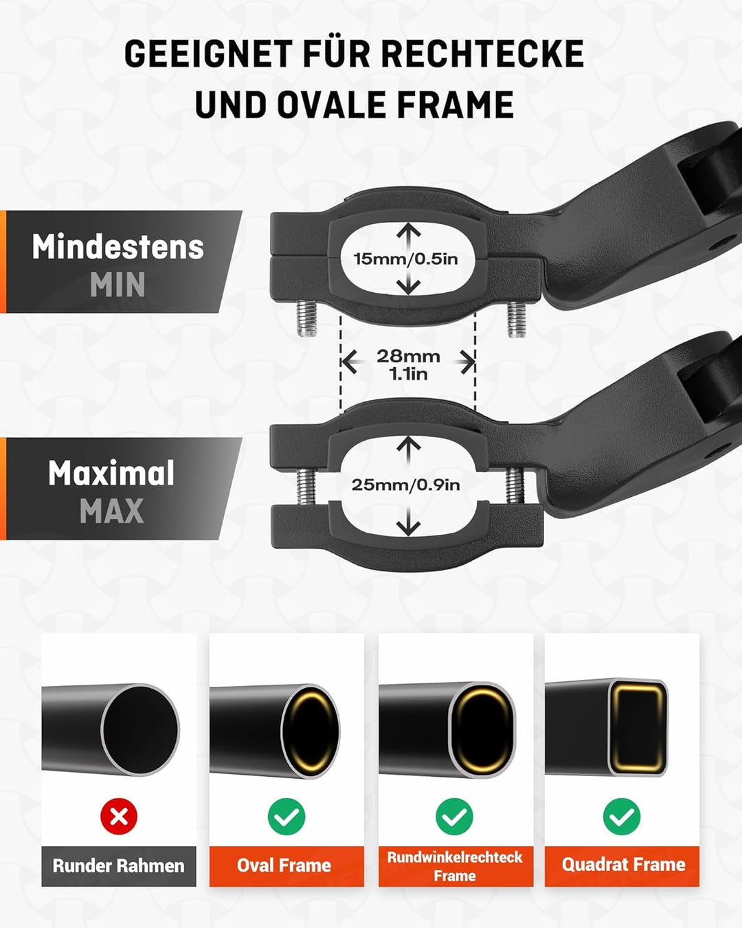 HENMI Fahrradständer 24-29 Zoll,Maximale Belastung Pro Max45 KG,Höhenverstellbarer Fahrrad ständer,Stabil Fahrradständer für Mountainbike, Trekkingrad, Cityrad, Pendlerfahrräder