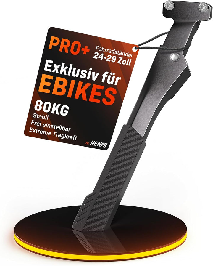 HENMI Fahrradständer E-Bike 24-29Zoll, fahrradständer 40mm lochabstand mit 2 löchern Extra Stabil 80KG, Verstellbarer Fahrradständer für e Bike Mountainbike Rennrad