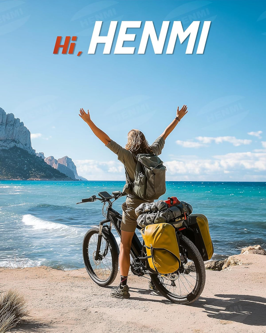 HENMI Fahrradständer E-Bike 24-29Zoll, fahrradständer 40mm lochabstand mit 2 löchern Extra Stabil 80KG, Verstellbarer Fahrradständer für e Bike Mountainbike Rennrad
