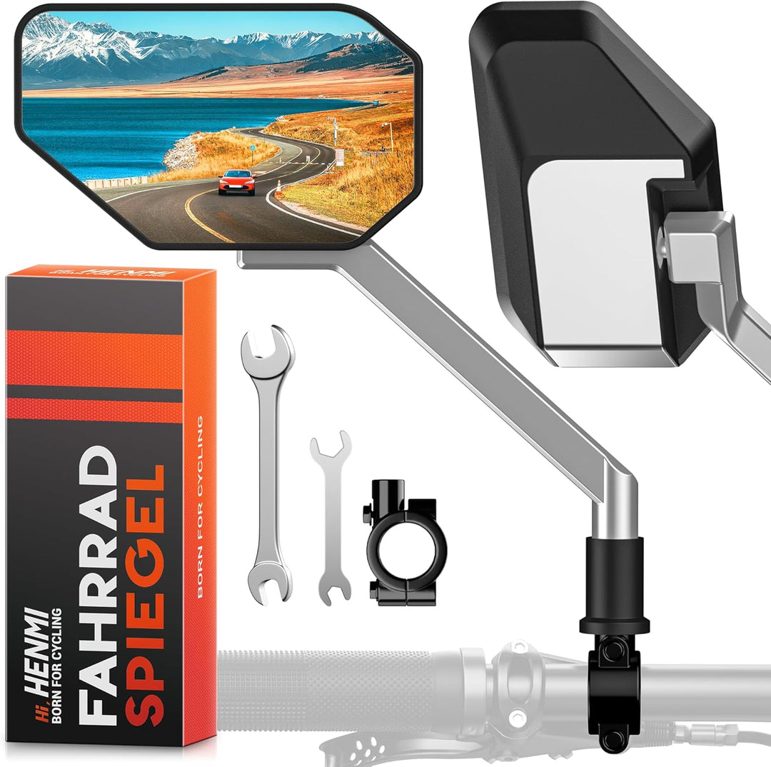 Fahrradrückspiegel für Lenker Drehspiegel Rückspiegel Lenkerspiegel für Fahrrad rennrad Mountainbikes radfahrer (Mechanisches Design-Modell)