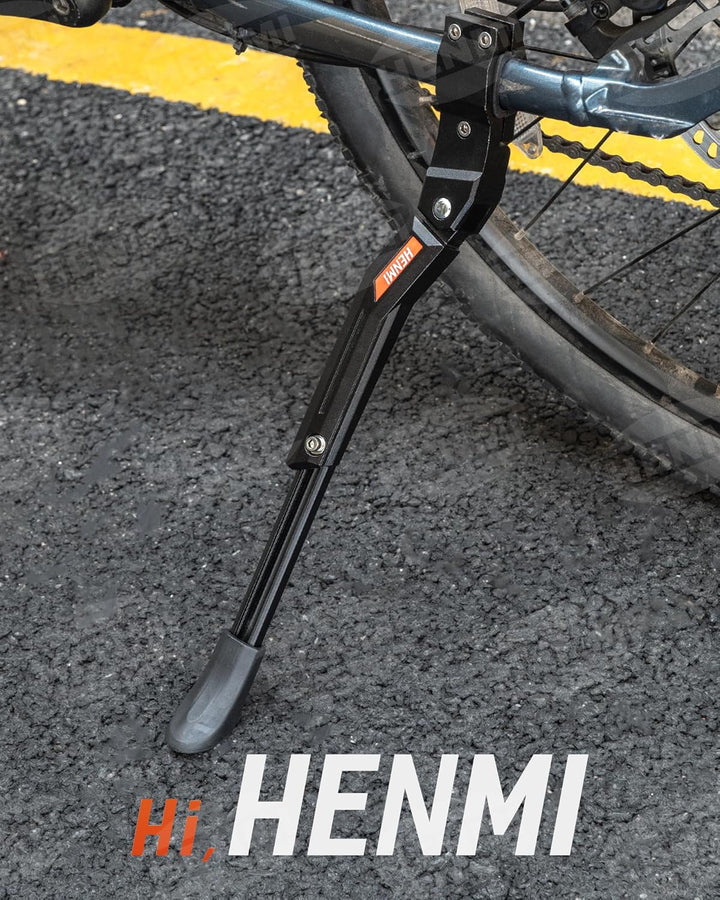 HENMI Fahrradständer 24-29 Zoll Plus, Hinterbauständer rutschfest Seitenständer Fahrrad Höhenverstellbar für Mountainbike, Trekkingrad, Rennrad, Cityrad