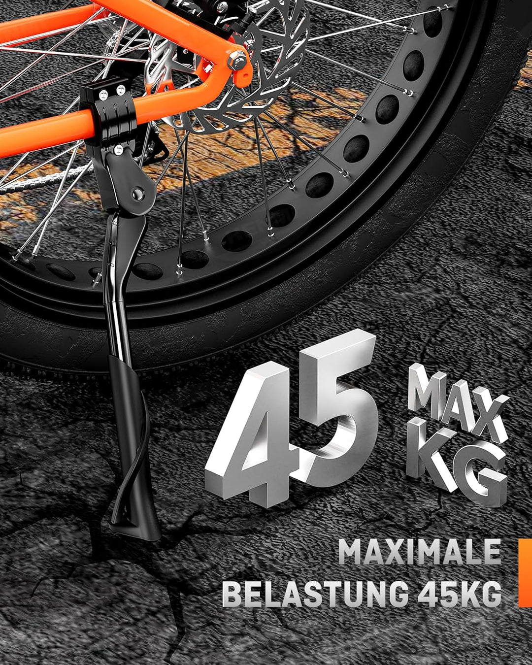 HENMI Fahrradständer 24-29 Zoll,Maximale Belastung Pro Max45 KG,Höhenverstellbarer Fahrrad ständer,Stabil Fahrradständer für Mountainbike, Trekkingrad, Cityrad, Pendlerfahrräder