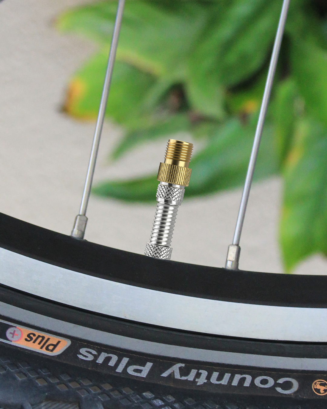 Fahrradventil Adapter 2er mit Dichtring, DV SV auf AV, Adapter Französisches Ventil,Adapter Fahrradventil auf Autoventil, Sclaverand Dunlopventil auf Auto Autoventil Adapter, Ventiladapter Fahrrad.