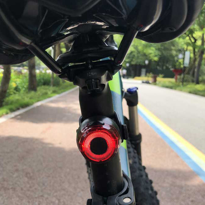 HENMI USB wiederaufladbare Fahrradlampe StVZO Elektrofahrrad-Rücklicht wasserdicht