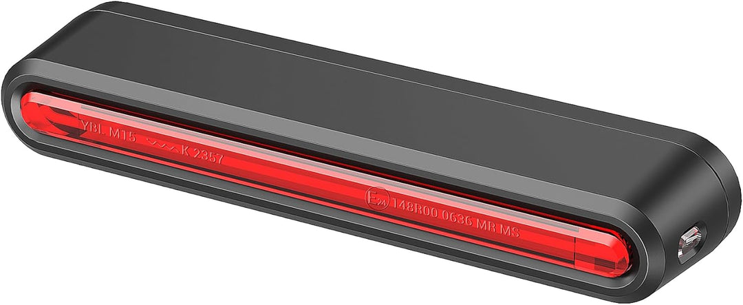 HENMI StVZO-zugelassenes E-Bike-Rücklicht mit Bremslicht, IPX5 Wasserdicht Fahrrad Hinterlicht für E-Bikes (Inkl. Anschlusskabel & Reflektor)