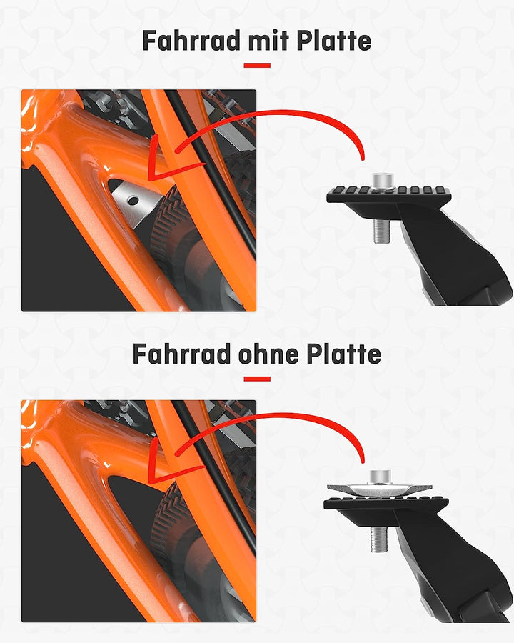 HENMI Fahrradständer 24–29 Zoll, Höheverstellbar Seiten-Ständer für E-Bike, Montainbike, Trekkingrad, Cityrad. Max. Belastung 35 kg