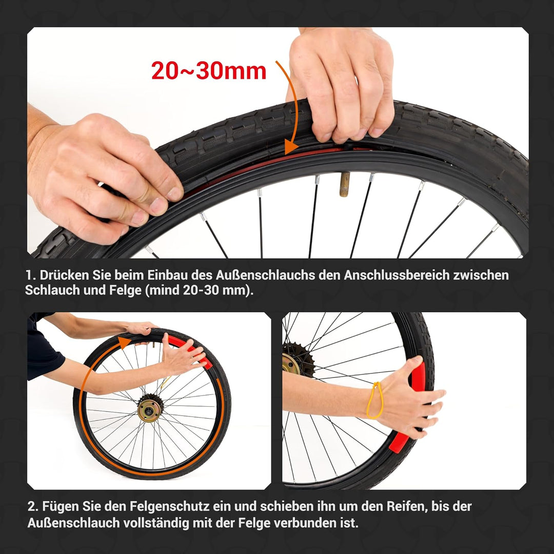 HENMI 2 Stück Reifenheber mit Felgenschutz Reifenheber Fahrrad Metall Fahrrad Reifenheber Stark Robust Fahrradreifen Montagewerkzeug Wechselnwerkzeug