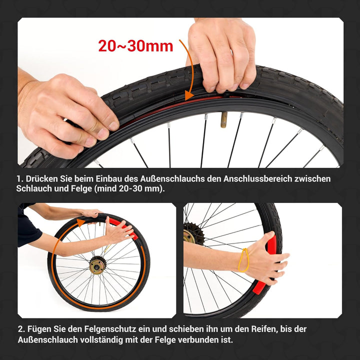 HENMI 2 Stück Reifenheber mit Felgenschutz Reifenheber Fahrrad Metall Fahrrad Reifenheber Stark Robust Fahrradreifen Montagewerkzeug Wechselnwerkzeug