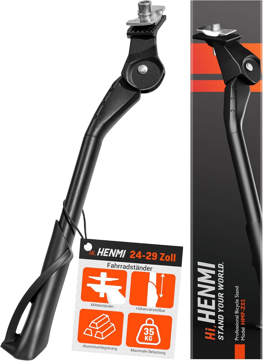 YBLNTEK Fahrradständer Höhenverstellbar – Doppelbein, Alu, Für 24–29 Zoll Räder (max. 5,1 Cm Reifenbreite), Bis 35 Kg
