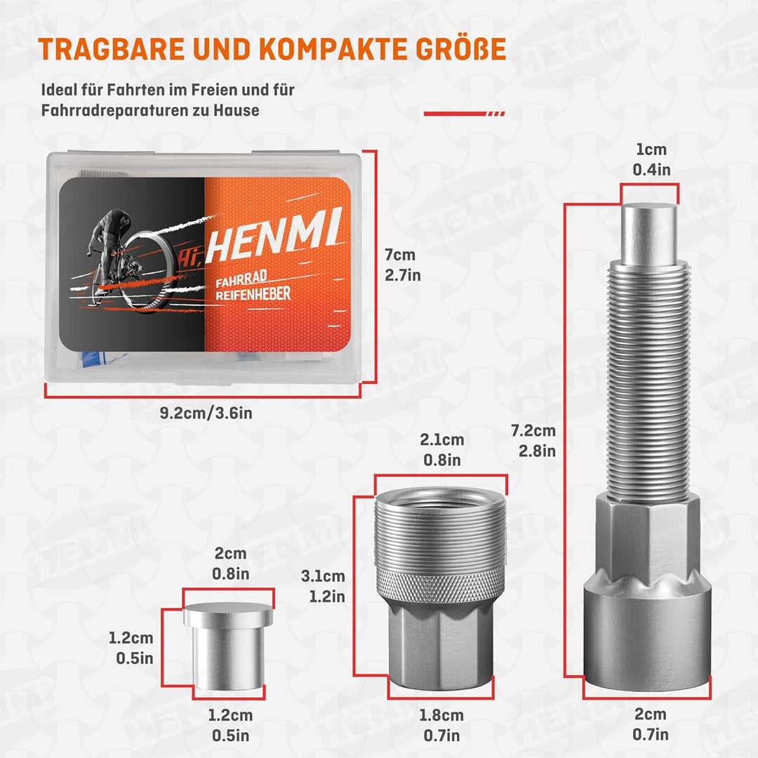 HENMI Fahrrad Kurbelabzieher Set, Universal Tretlager Abzieher Fahrrad Werkzeuge mit Schmieröl Schmierfett Kurbel Entferner, Kurbel Fahrräder Innenlager Entferner