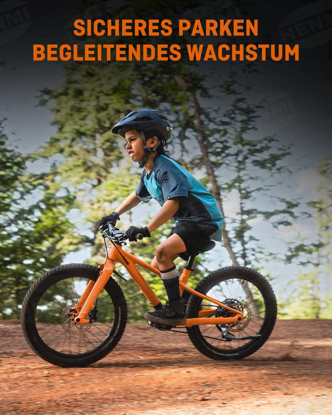 HENMI Fahrradständer 18-24 Zoll Kinderfahrrad Ständer mit Löchern, 40mm Lochabstand M6 Schrauben, Stabil Kinder Seitenständer für Mountainbike, Rennrad