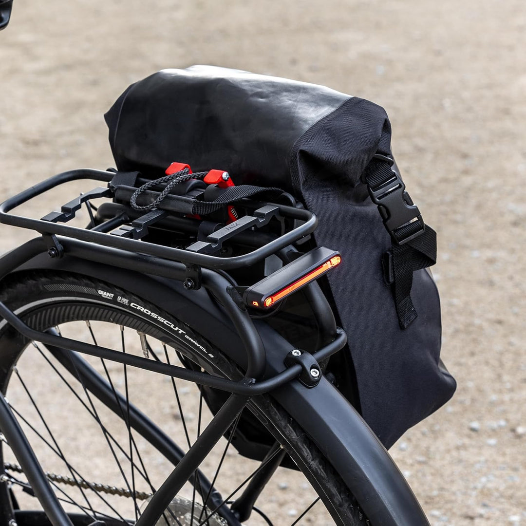 HENMI StVZO-zugelassenes E-Bike-Rücklicht mit Bremslicht, IPX5 Wasserdicht Fahrrad Hinterlicht für E-Bikes (Inkl. Anschlusskabel & Reflektor)